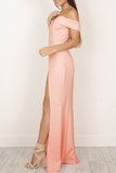 ZJKRL - Fashion Elegant Solid Backless High Opening Off the Shoulder Irregular Dress Dresses(5 Colors)