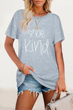 Zjkrl - Casual Letter Print O Neck T-Shirts