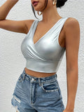 Womens Summer Crop Tank Top - Flattering V Neck - Lightweight & Airy - Perfectly Cropped - Versatile Wardrobe Staple for Stylish Warm Weather