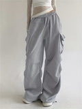 Women's Comfort-Fit Cargo Pants - Stretchable Cotton-Blend, All-Season, Easy Care, Chic Pockets