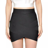 ZJKRL  -   Summer Hot Bandage Skirt Europe States Fashion Sexy High Waist Slim Cross Ultra Short Skirt