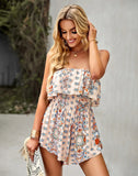 ZJKRL  -  Summer Bohemian Princess Style One Shoulder Jumpsuit Skirt Not Skirt Jumpsuit Shorts