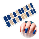 New Year Nail Stickers Snowflate 3D Manicure Decals Self Adhesive Nail Polish Stickers for Nail Art Decorations Christmas