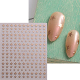 Sliver Stars Nails Stickers 3D Bronzing Laser White Cross Starlight Glossychic Y2k Stylish Adhesive Manicure Decorations SO-167