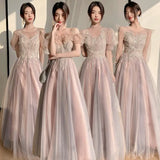 Zjkrl  -  Women Formal Party Sweetheart Pink Bridesmaid Birthday Dresses Gowns Graduation Gown Off The Shoulder New Vestido De Festa