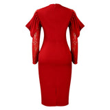 ZJKRL  -  New Women's Fashion Style Lace Splicing Slimming Sexy Dress