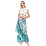 ZJKRL  -  High Waist Wrap Long Skirt Women Summer Bohemian Irregular Hem Sexy Woman Skirts Holiday Beach Skirts Womens