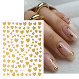 Sliver Stars Nails Stickers 3D Bronzing Laser White Cross Starlight Glossychic Y2k Stylish Adhesive Manicure Decorations SO-167