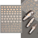 Sliver Stars Nails Stickers 3D Bronzing Laser White Cross Starlight Glossychic Y2k Stylish Adhesive Manicure Decorations SO-167