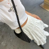 Zjkrl  -  Artistic Retro Gentle White Patchwork Bohemian Long Skirt Temperament Casual Slimming Half Skirt for Women Summer