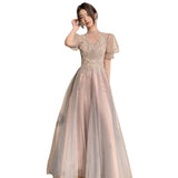 Zjkrl  -  Women Formal Party Sweetheart Pink Bridesmaid Birthday Dresses Gowns Graduation Gown Off The Shoulder New Vestido De Festa