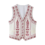 ZJKRL  -  Women's New Fashion Heavy Industry Embroidered Vest Camisole Jacket Women's Top