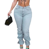 ZJKRL  -  Spring/summer New Fashion Casual Women's High-waisted Street Trend Denim Pants Vintage Clothes Y2k Jeans