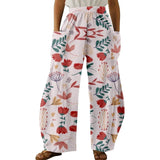 ZJKRL  -  Retro Floral Printed Exercise Women Summer Casual Party Street Trousers Harajuku Y2k Trousers Trendy Girl Fashion Loose Pantalon