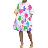 ZJKRL  -  Spring and Summer New Trend Fashion Seaside Party Holiday Wide Sleeve Flared Print Women's Dress