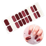 New Year Nail Stickers Snowflate 3D Manicure Decals Self Adhesive Nail Polish Stickers for Nail Art Decorations Christmas