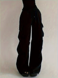 Women's Comfort-Fit Cargo Pants - Stretchable Cotton-Blend, All-Season, Easy Care, Chic Pockets