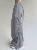 Women's Comfort-Fit Cargo Pants - Stretchable Cotton-Blend, All-Season, Easy Care, Chic Pockets