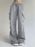 Women's Comfort-Fit Cargo Pants - Stretchable Cotton-Blend, All-Season, Easy Care, Chic Pockets