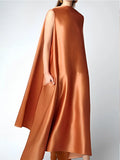 Zjkrl - Loose Sleeveless Solid Color Round-Neck Maxi Dresses