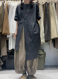 Zjkrl - Original Irregular Short Sleeve Dress