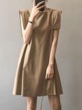 Zjkrl - Loose Sleeveless Elegant A-line Dress