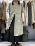 Zjkrl - Original Irregular Short Sleeve Dress