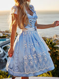 Zjkrl - Sweet Oktoberfest Dirndl Lace Dresses Cosplay Costume