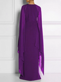 Zjkrl - Loose Solid Color Round-Neck Maxi Dresses