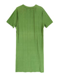 Zjkrl - Original Casual Pleated Solid Color Midi Dress