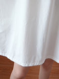 Original Solid Lace Split-Side Short Sleeve A-Line Mini Dress