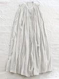 Zjkrl --Sleeveless Pleated Pure Cotton A-line Dress