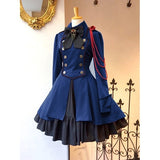 Zjkrl Medieval Renaissance Sweet Lolita Dress Vintage Falbala Bowknot High Waist Victorian Dress Kawaii Girl Gothic Lolita Op Loli Cos