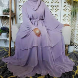 Zjkrl Chiffon Robe Longue Kimono Femme Musulmane Open Abaya Dubai Turkey Islam Arabic Muslim Dress Abayas For Women Caftan Marocain