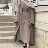 Zjkrl Kaftan Abaya Dubai Kimono Cardigan Turkey Islam Muslim Hijab Long Dress Abayas For Women Robe Africaine Femme Musulmane Caftan