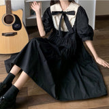 Women Lolita Dress Kawaii Elegant Vintage Dresses 2023 Summer Sweet Cute Puff Sleeve Preppy Style Sundress Fashion Robe