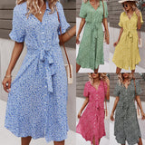 Zjkrl - Leisure Holiday Style Sexy Big Swing Vacation Dresses